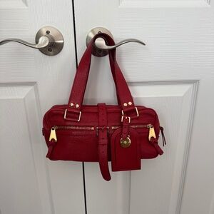 Authentic Mulberry Mabel Bag, red leather